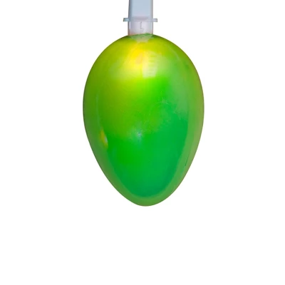 Northlight 10-Count Pearl Multi-Colored Easter Egg String Light Set, 7.25ft White Wire - Image 5