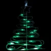 Northlight LED Lighted Christmas Tree Window Silhouette Decoration - 12.5" - Green Lights
