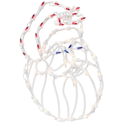 Northlight Lighted Santa Claus Christmas Window Decoration - 18" - Image 4