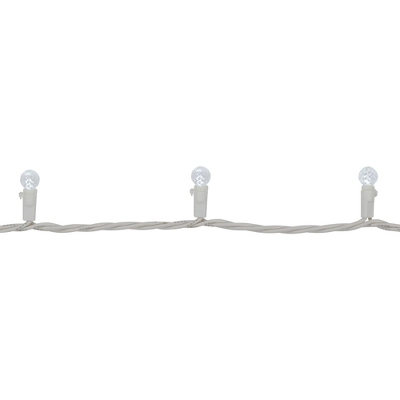 Northlight LED G12 Berry Christmas Lights - Pure White - 16' White Wire - 50 Ct - Image 4