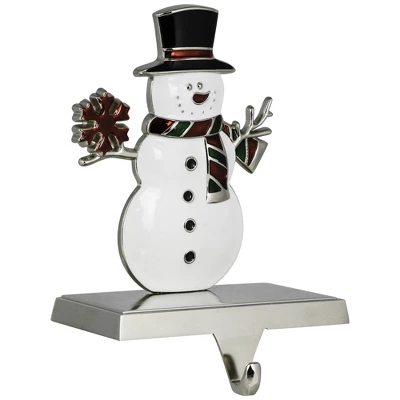 Northlight Smiling Snowman Christmas Stocking Holder - 6" - Image 3