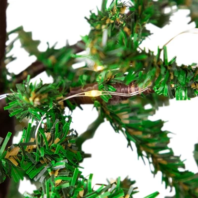 Northlight Pre-lit Christmas Tree With Pinecones And Burlap Base - 4' - Clear Lights - Image 4