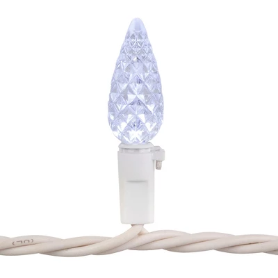 Northlight Patriotic LED C6 Faceted Christmas Lights - Red, White And Blue - 16.5' White Wire - 50ct - Image 4