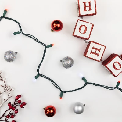 Northlight 50ct Red And White LED Wide Angle Christmas Lights, 16.25ft Green Wire - Image 2