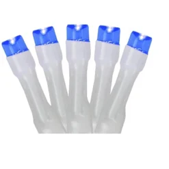 Northlight Battery Operated LED Christmas Lights - Blue - 9.5' White Wire - 20ct