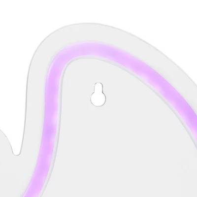 Northlight LED Bat Neon Lighted Halloween Wall Or Window Decoration - 15" - Purple - Image 5