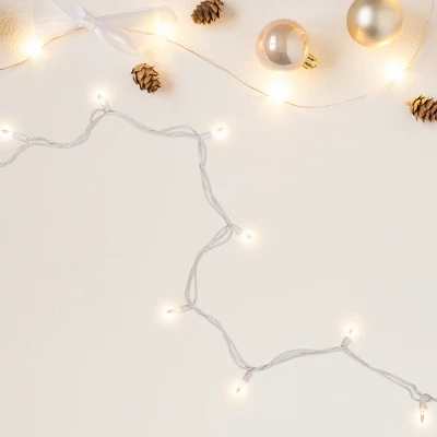 Northlight Mini Incandescent Christmas Lights - Clear - 10' White Wire - 50ct - Image 6