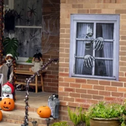 Northlight Scary Skeleton Halloween Window Decoration - 46"