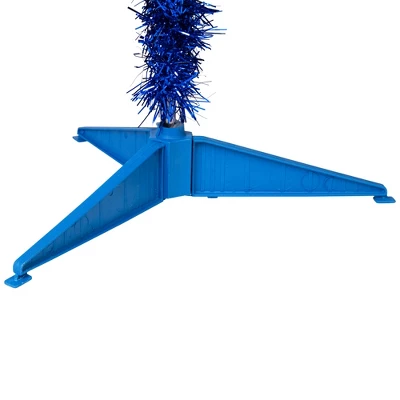 Northlight Pre-Lit Artificial Tinsel Christmas Tree - 3' - Blue - Clear Lights - Image 6