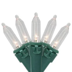 Northlight LED Mini Christmas Lights - Warm White - 15.75’ Green Wire - 50ct