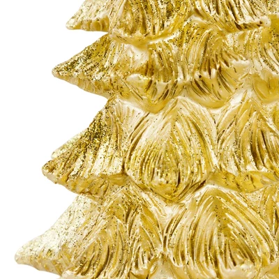 Northlight Metallic Woodland Layered Christmas Tree Decoration - 9.5" - Gold Finish - Image 4