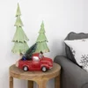 Northlight LED Lighted Pine Tree In Vintage Truck Christmas Decoration - 10" - Red