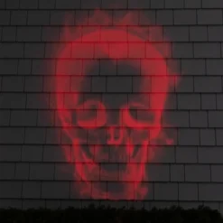 Northlight Halloween Skull Outdoor Light Show Projector - 8"