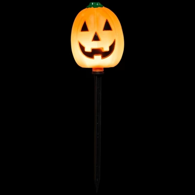 Northlight Lighted Jack-O-Lantern Halloween Outdoor Pathway Markers - 24" - Orange - Set Of 5 - Image 6