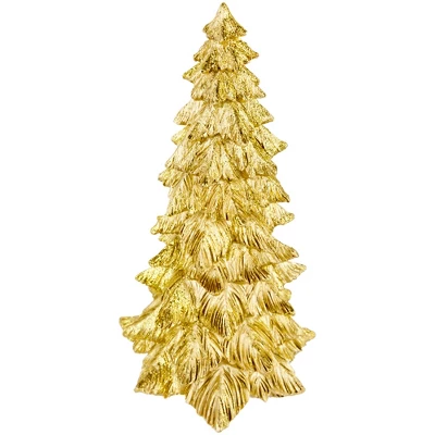 Northlight Metallic Woodland Layered Christmas Tree Decoration - 9.5" - Gold Finish - Image 3